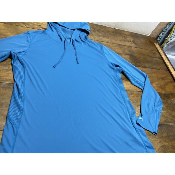 Pelagic Exo Tech Solid Performance Fishing Hoodie Gray Size L - Picture 6 of 14